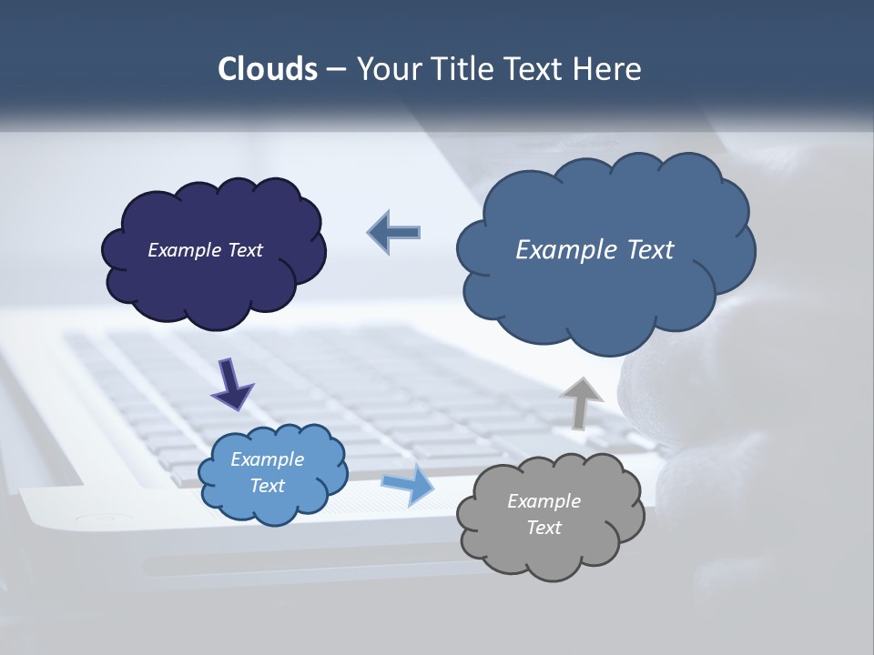 A Person Holding A Credit Card In Front Of A Laptop PowerPoint Template