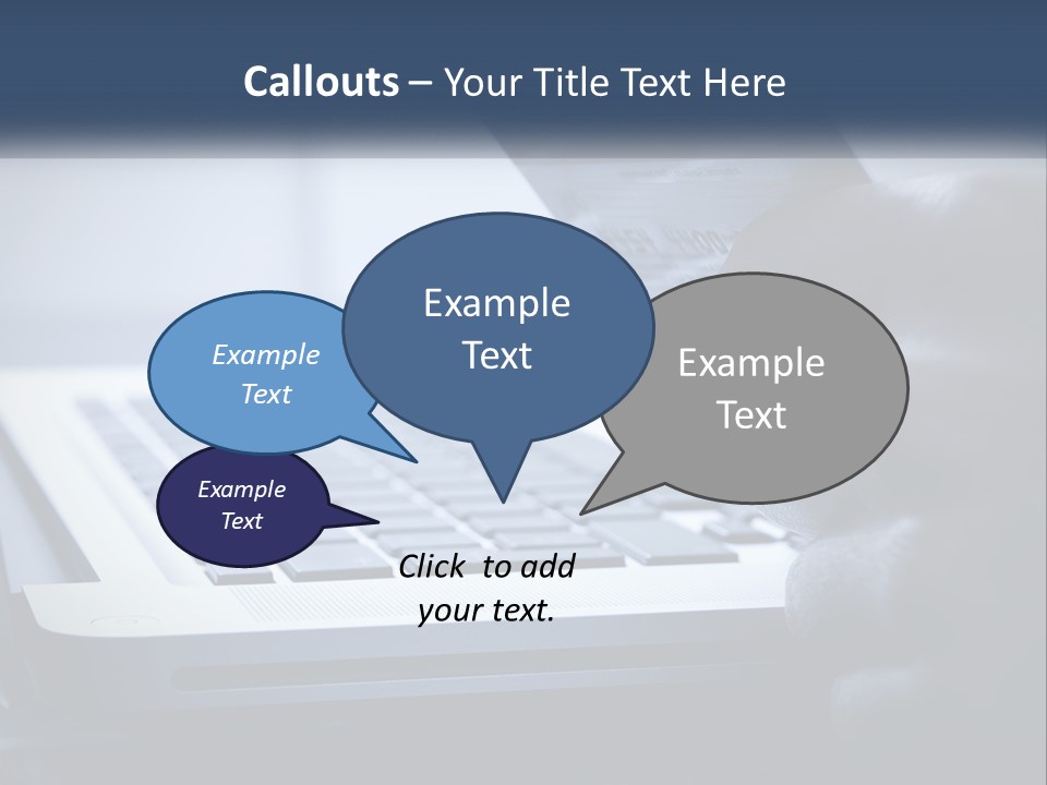 A Person Holding A Credit Card In Front Of A Laptop PowerPoint Template