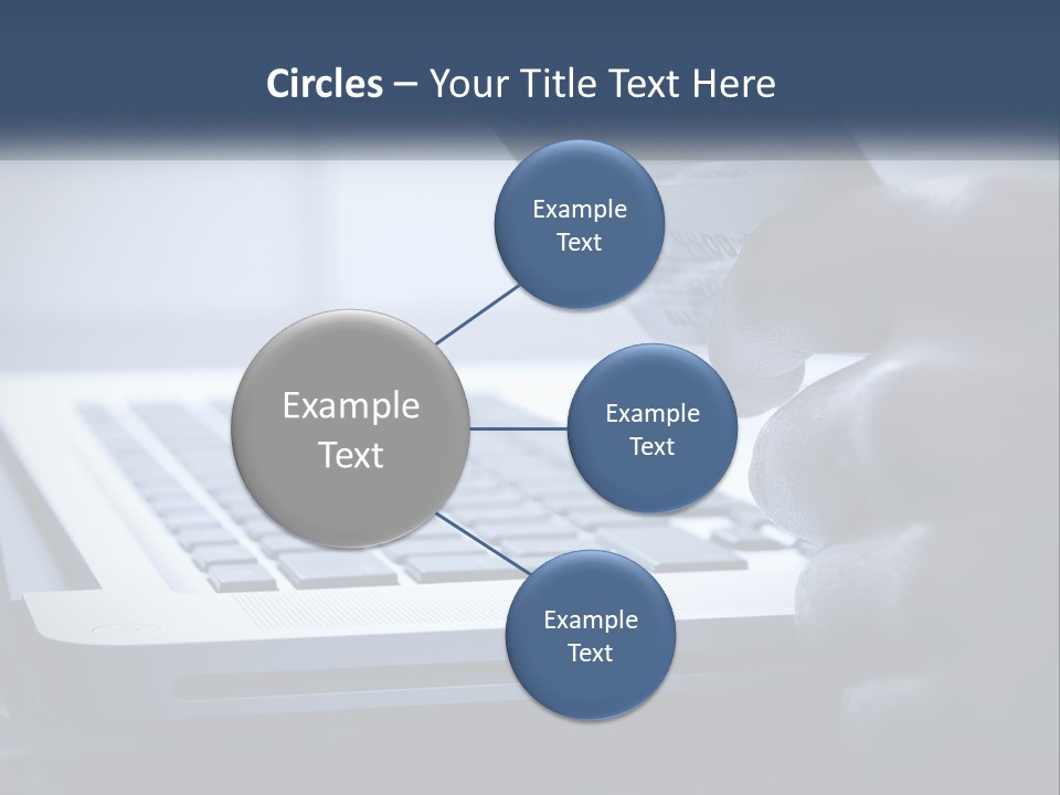 A Person Holding A Credit Card In Front Of A Laptop PowerPoint Template