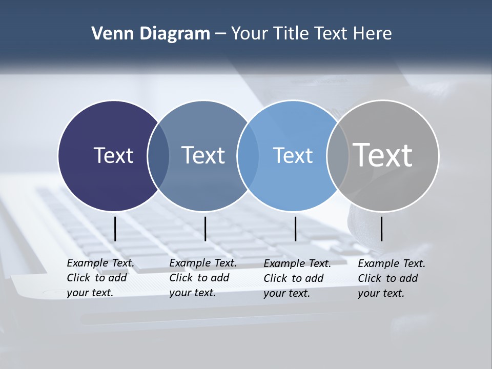 A Person Holding A Credit Card In Front Of A Laptop PowerPoint Template