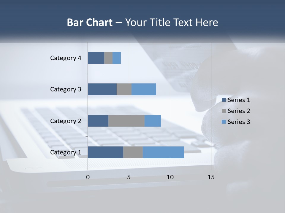 A Person Holding A Credit Card In Front Of A Laptop PowerPoint Template