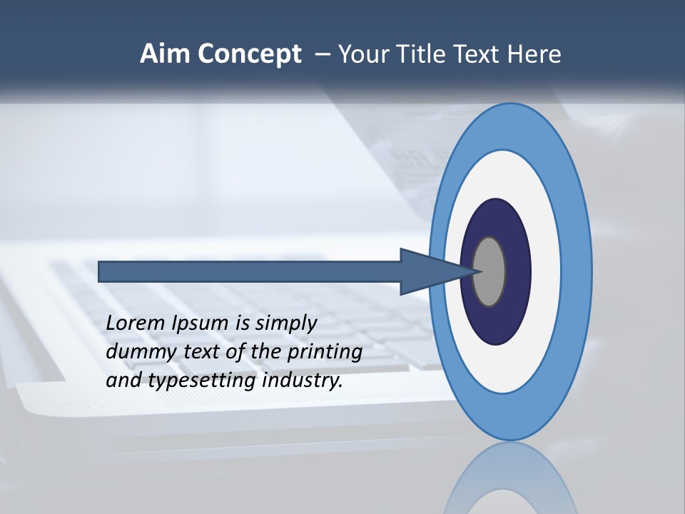 A Person Holding A Credit Card In Front Of A Laptop PowerPoint Template