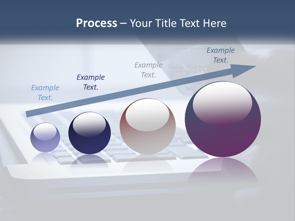 A Person Holding A Credit Card In Front Of A Laptop PowerPoint Template