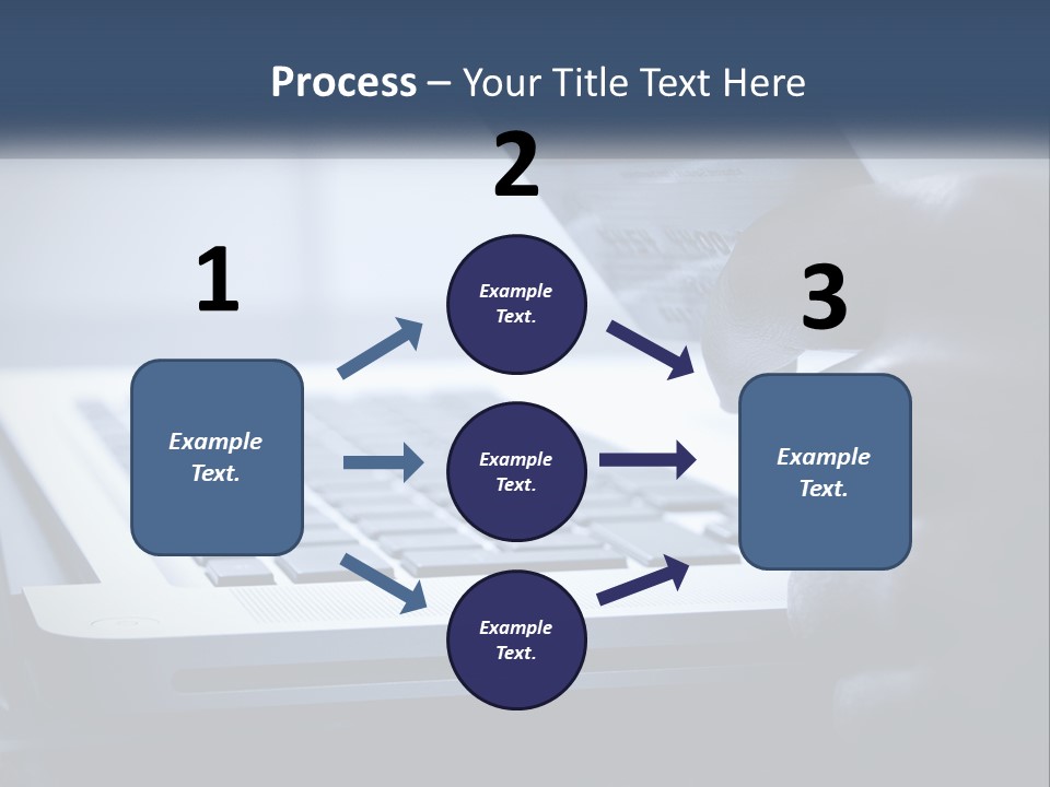 A Person Holding A Credit Card In Front Of A Laptop PowerPoint Template