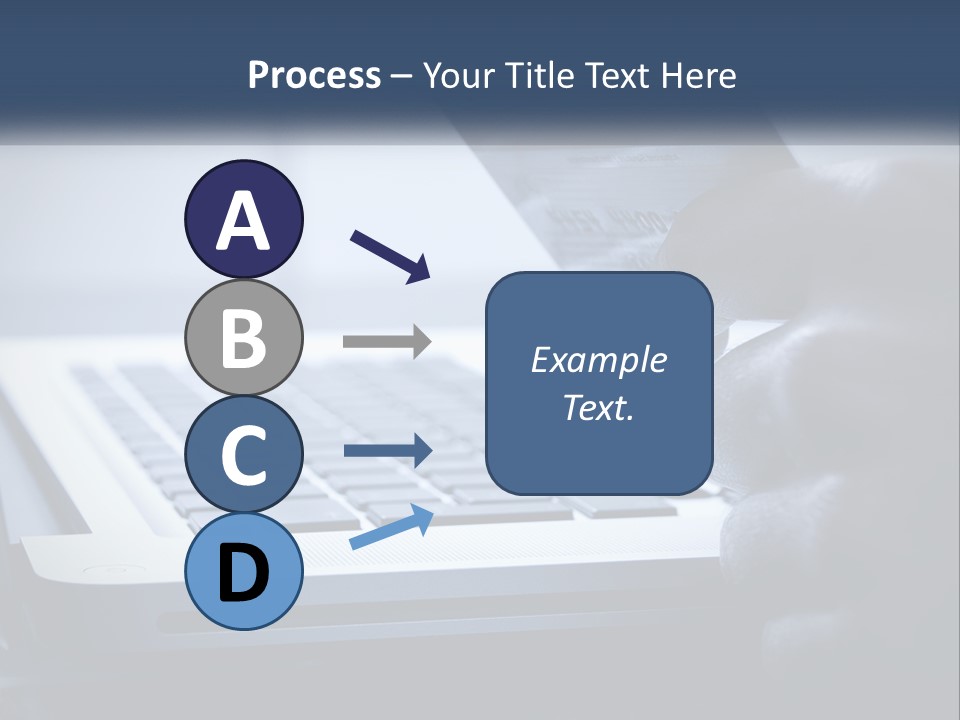 A Person Holding A Credit Card In Front Of A Laptop PowerPoint Template