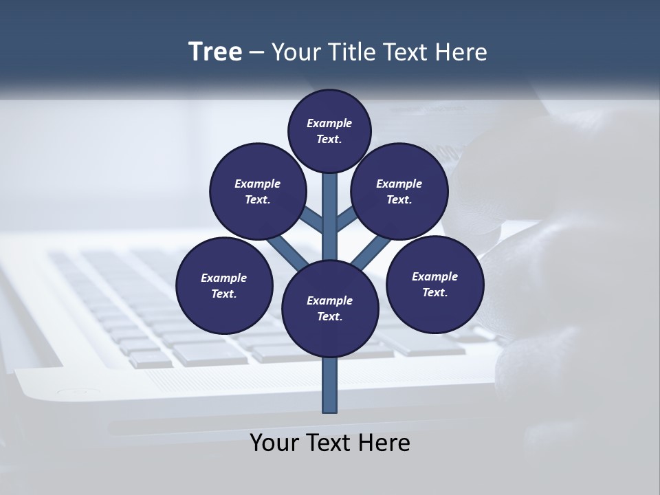 A Person Holding A Credit Card In Front Of A Laptop PowerPoint Template