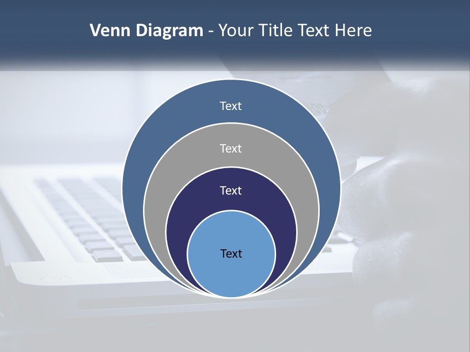 A Person Holding A Credit Card In Front Of A Laptop PowerPoint Template
