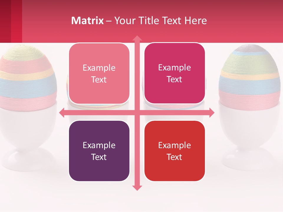 A Group Of Colorful Eggs Sitting On Top Of Each Other PowerPoint Template