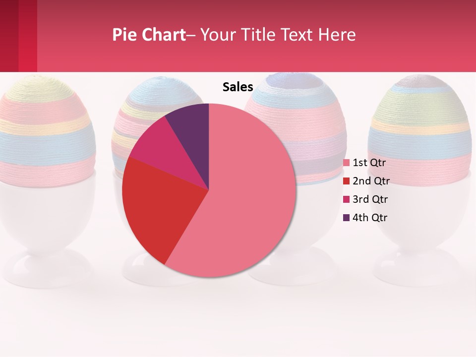 A Group Of Colorful Eggs Sitting On Top Of Each Other PowerPoint Template