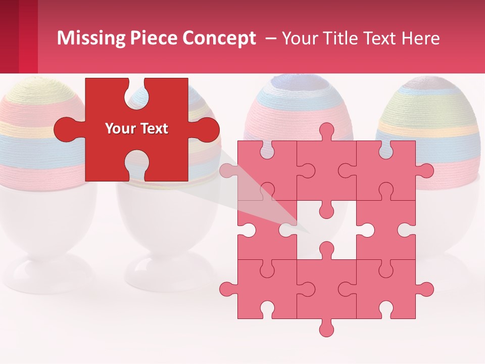 A Group Of Colorful Eggs Sitting On Top Of Each Other PowerPoint Template