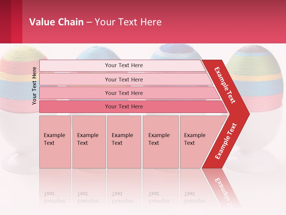 A Group Of Colorful Eggs Sitting On Top Of Each Other PowerPoint Template