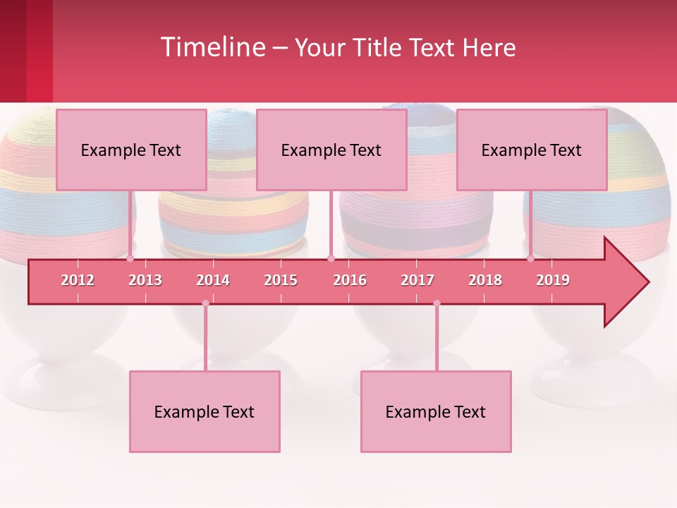 A Group Of Colorful Eggs Sitting On Top Of Each Other PowerPoint Template