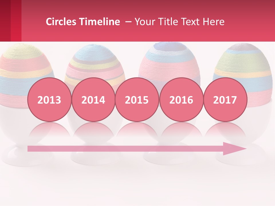 A Group Of Colorful Eggs Sitting On Top Of Each Other PowerPoint Template