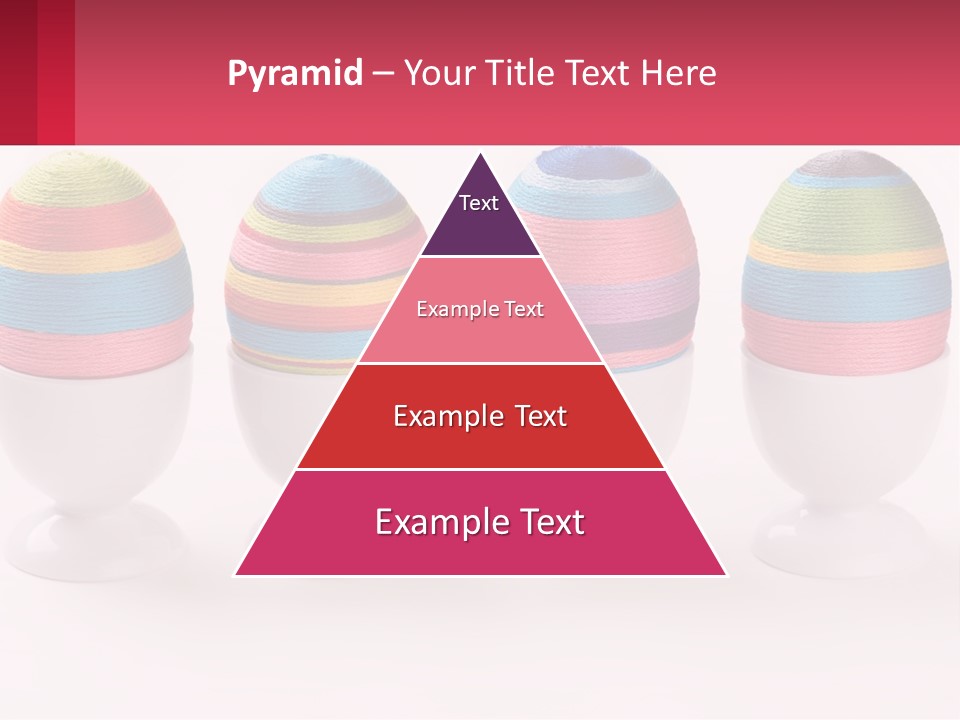 A Group Of Colorful Eggs Sitting On Top Of Each Other PowerPoint Template