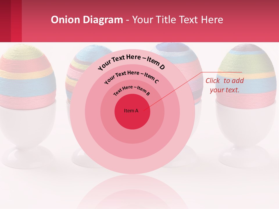 A Group Of Colorful Eggs Sitting On Top Of Each Other PowerPoint Template