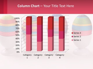 A Group Of Colorful Eggs Sitting On Top Of Each Other PowerPoint Template