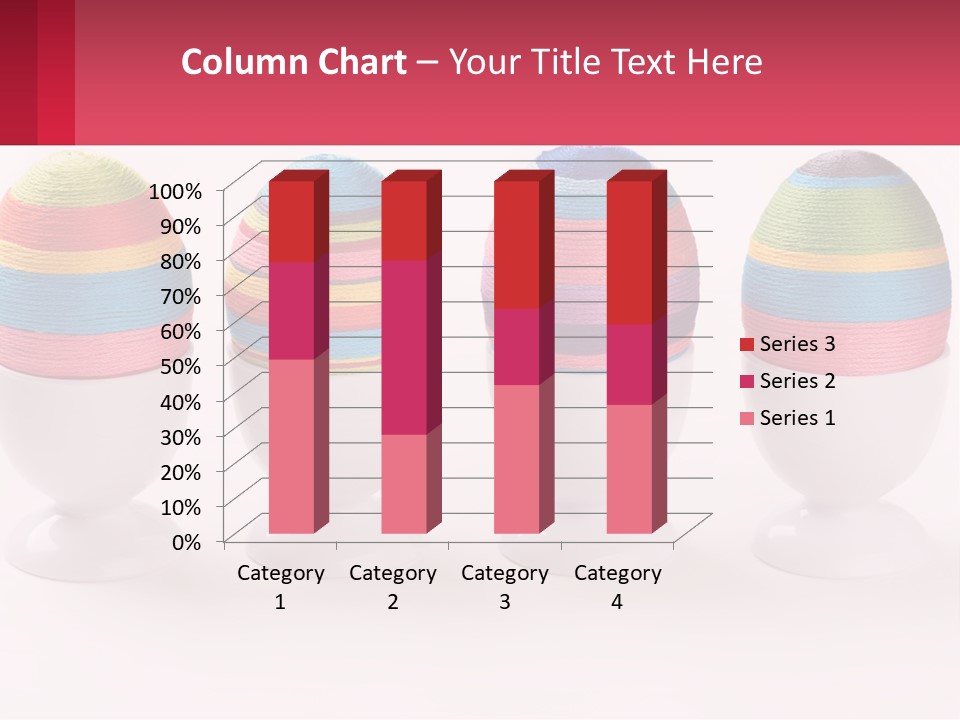 A Group Of Colorful Eggs Sitting On Top Of Each Other PowerPoint Template
