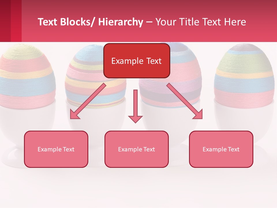 A Group Of Colorful Eggs Sitting On Top Of Each Other PowerPoint Template