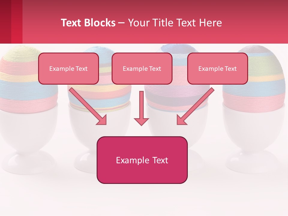 A Group Of Colorful Eggs Sitting On Top Of Each Other PowerPoint Template