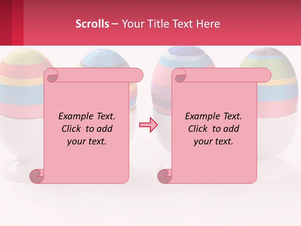 A Group Of Colorful Eggs Sitting On Top Of Each Other PowerPoint Template