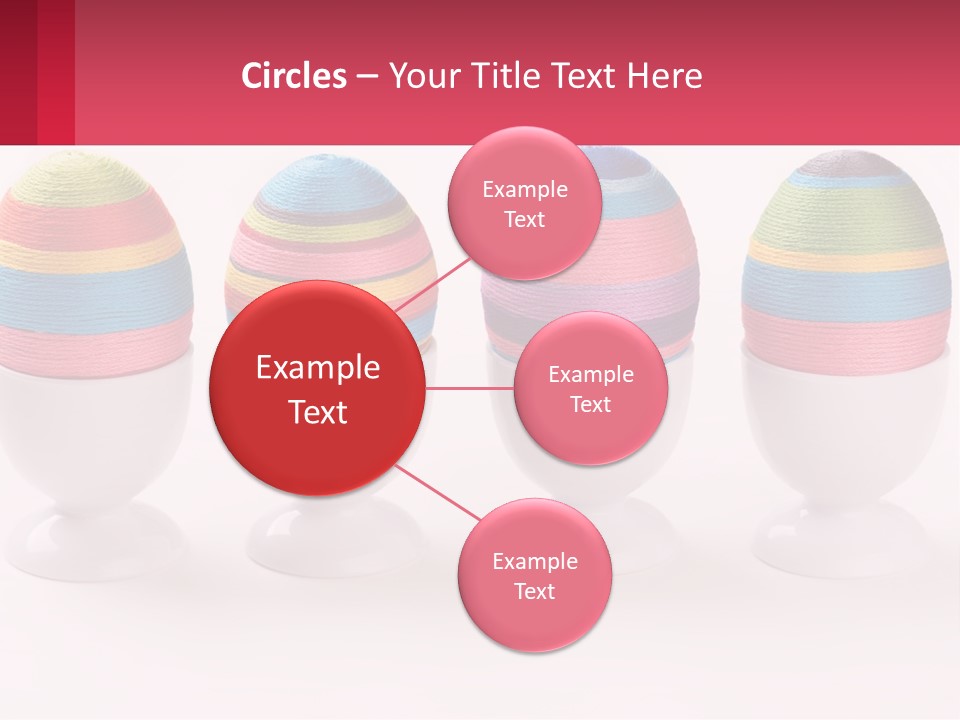 A Group Of Colorful Eggs Sitting On Top Of Each Other PowerPoint Template