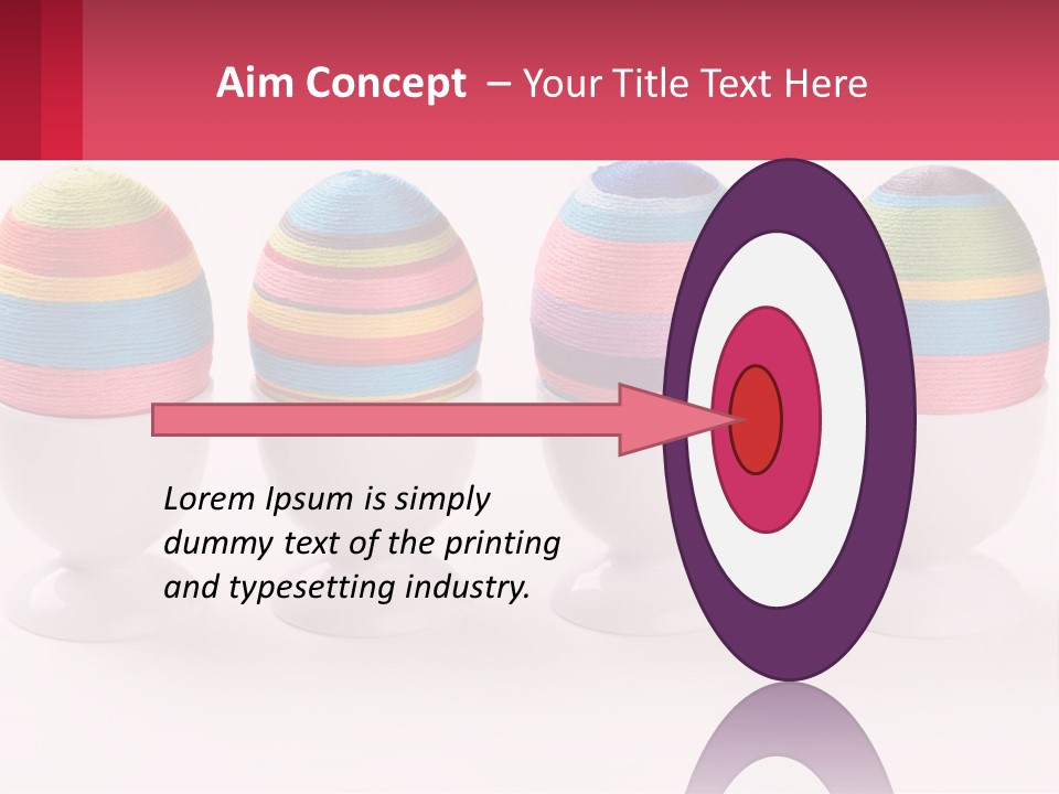 A Group Of Colorful Eggs Sitting On Top Of Each Other PowerPoint Template