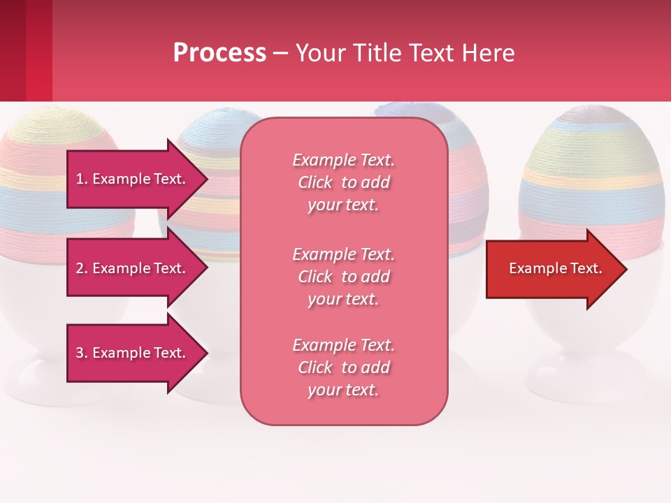 A Group Of Colorful Eggs Sitting On Top Of Each Other PowerPoint Template