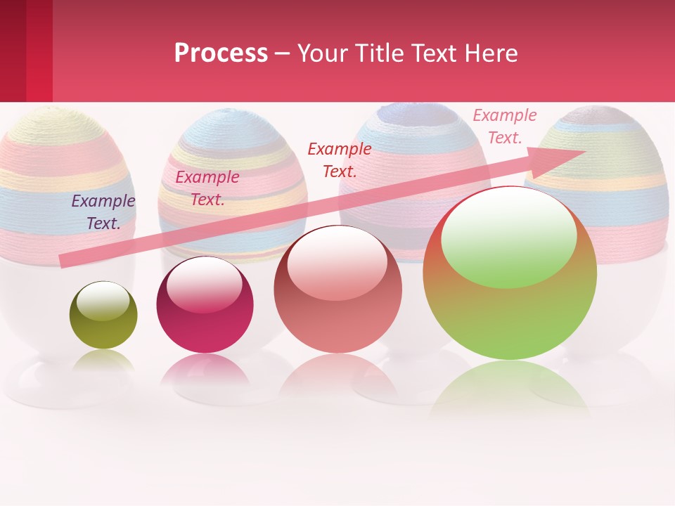 A Group Of Colorful Eggs Sitting On Top Of Each Other PowerPoint Template