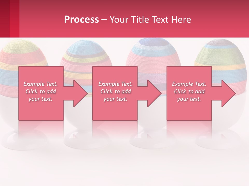 A Group Of Colorful Eggs Sitting On Top Of Each Other PowerPoint Template