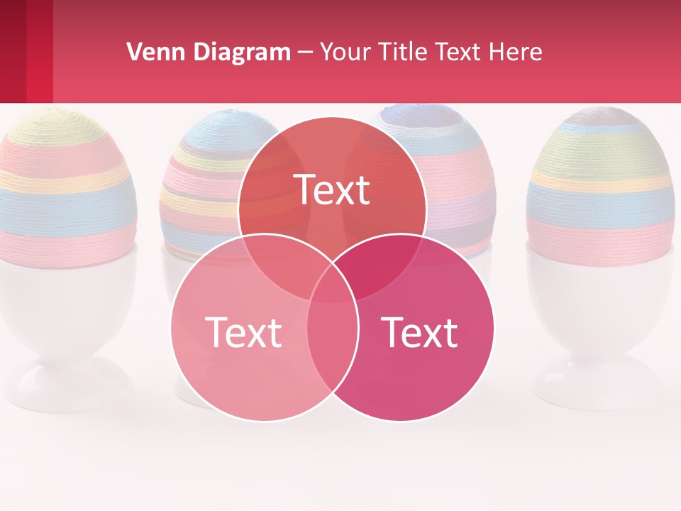 A Group Of Colorful Eggs Sitting On Top Of Each Other PowerPoint Template