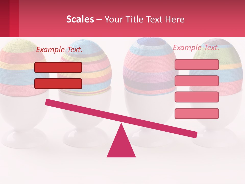 A Group Of Colorful Eggs Sitting On Top Of Each Other PowerPoint Template