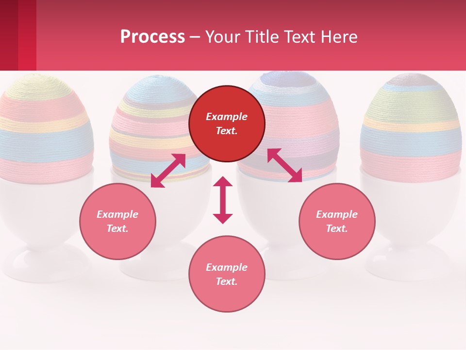 A Group Of Colorful Eggs Sitting On Top Of Each Other PowerPoint Template