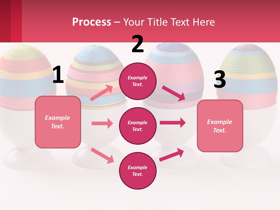A Group Of Colorful Eggs Sitting On Top Of Each Other PowerPoint Template
