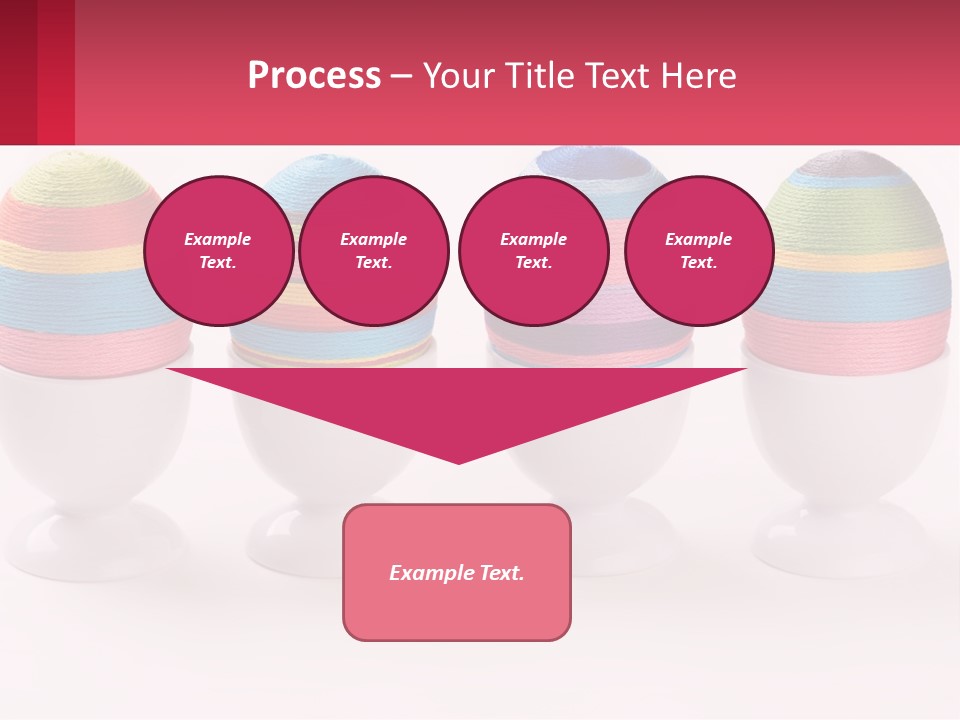 A Group Of Colorful Eggs Sitting On Top Of Each Other PowerPoint Template