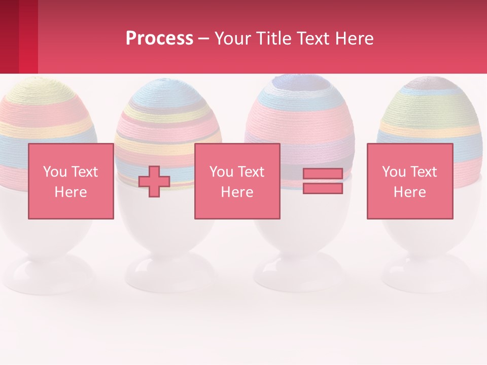 A Group Of Colorful Eggs Sitting On Top Of Each Other PowerPoint Template