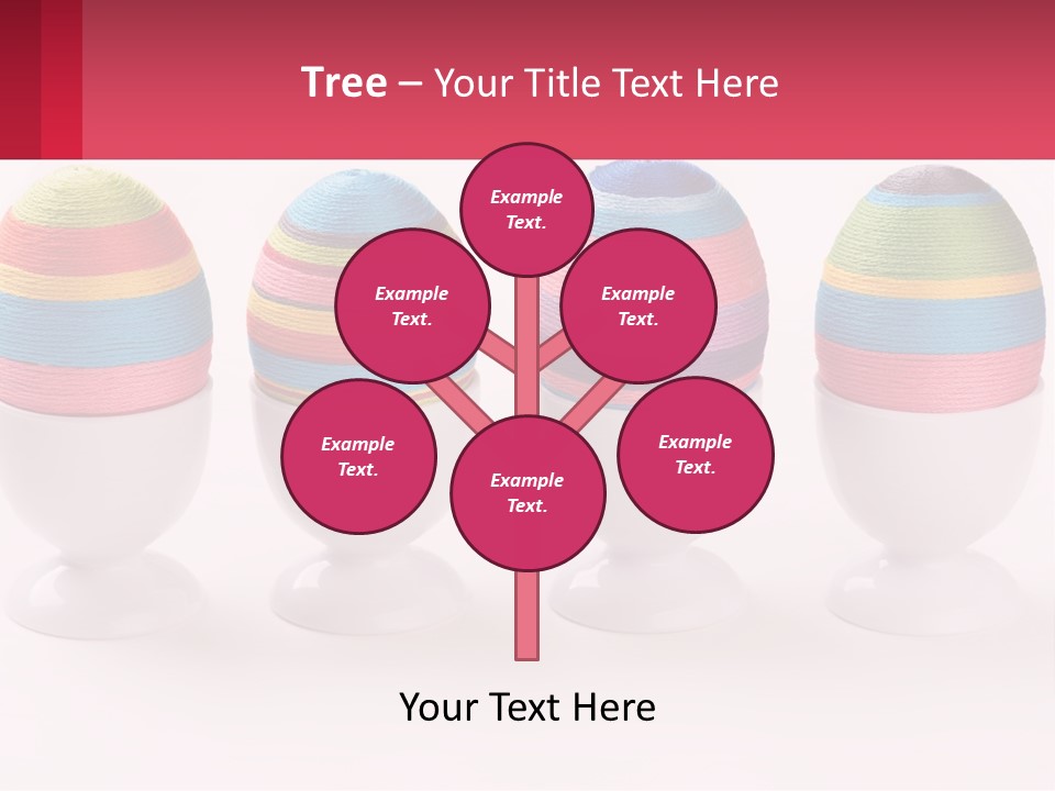 A Group Of Colorful Eggs Sitting On Top Of Each Other PowerPoint Template