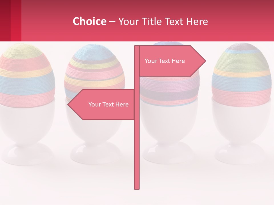 A Group Of Colorful Eggs Sitting On Top Of Each Other PowerPoint Template