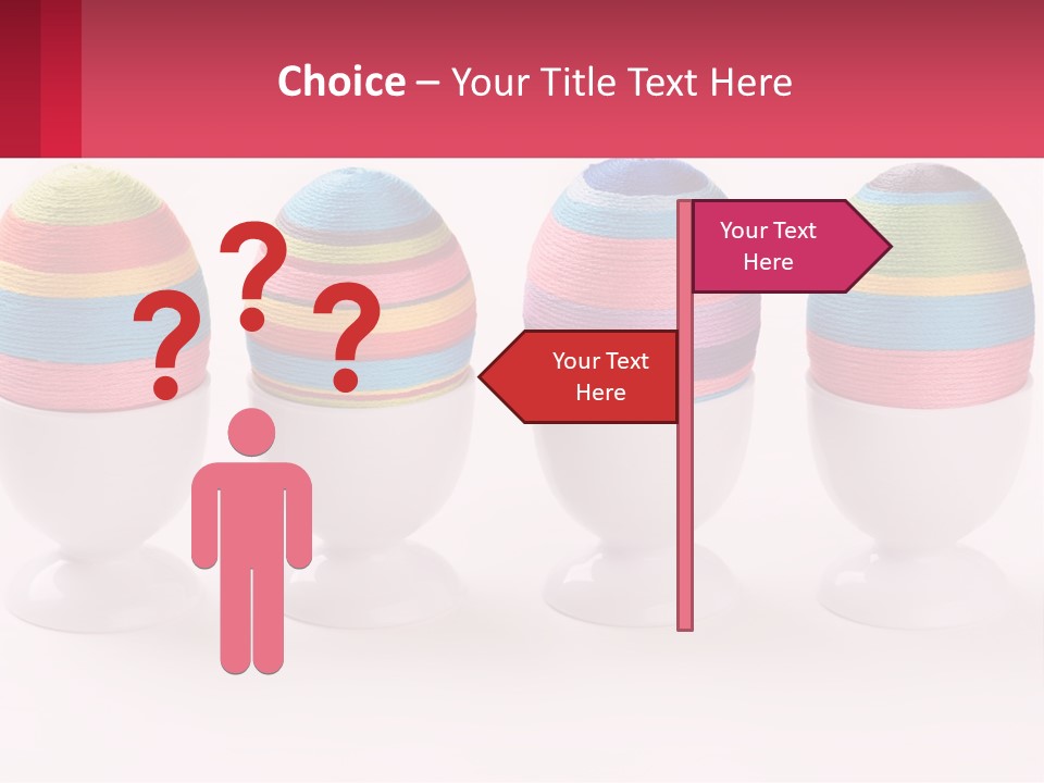 A Group Of Colorful Eggs Sitting On Top Of Each Other PowerPoint Template