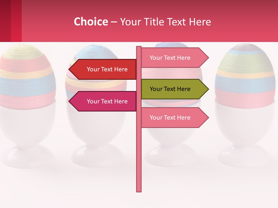 A Group Of Colorful Eggs Sitting On Top Of Each Other PowerPoint Template