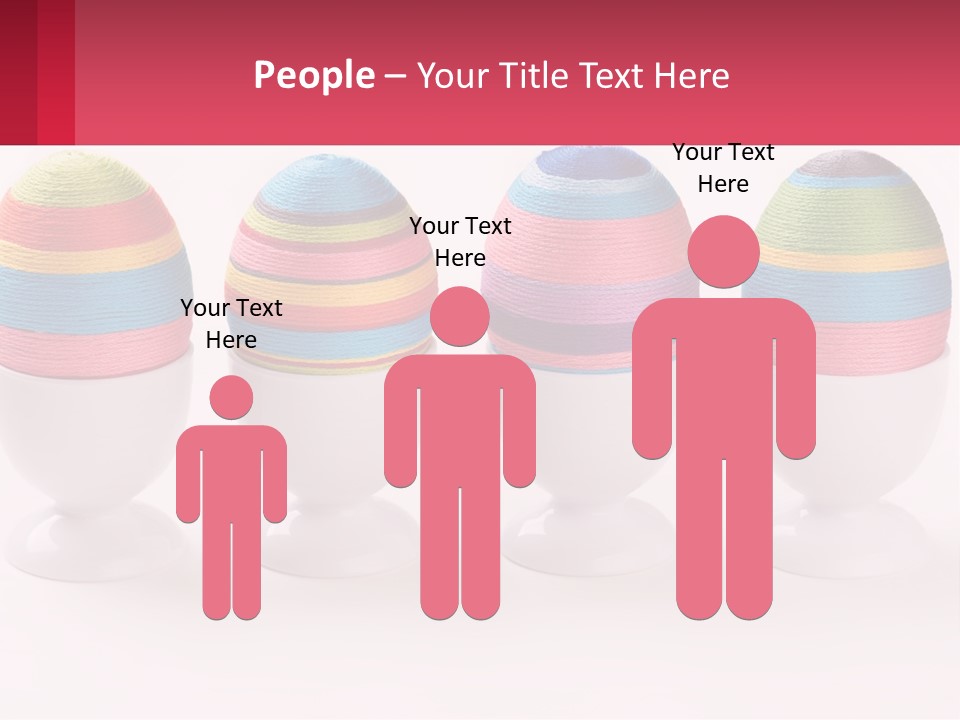 A Group Of Colorful Eggs Sitting On Top Of Each Other PowerPoint Template