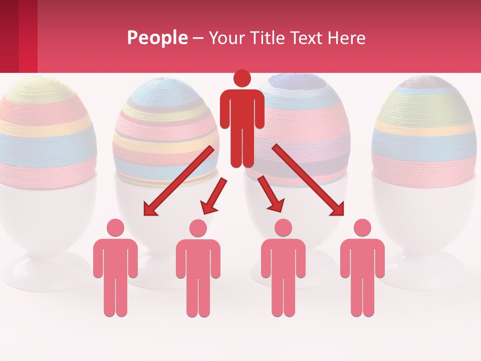 A Group Of Colorful Eggs Sitting On Top Of Each Other PowerPoint Template