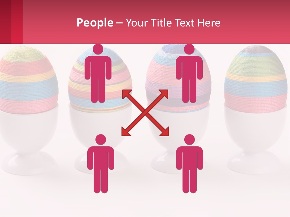 A Group Of Colorful Eggs Sitting On Top Of Each Other PowerPoint Template