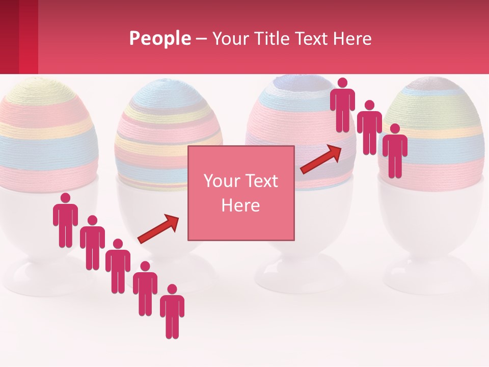 A Group Of Colorful Eggs Sitting On Top Of Each Other PowerPoint Template