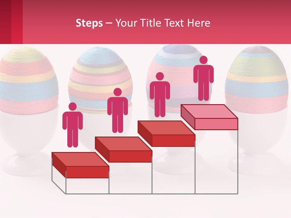 A Group Of Colorful Eggs Sitting On Top Of Each Other PowerPoint Template