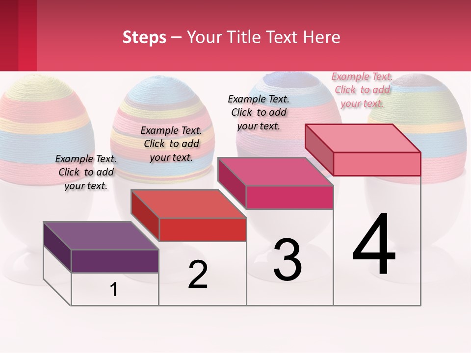 A Group Of Colorful Eggs Sitting On Top Of Each Other PowerPoint Template