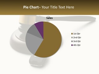 A Judge's Gaven With A Car Key On Top Of It PowerPoint Template
