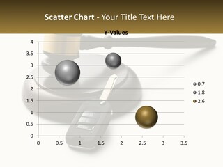 A Judge's Gaven With A Car Key On Top Of It PowerPoint Template