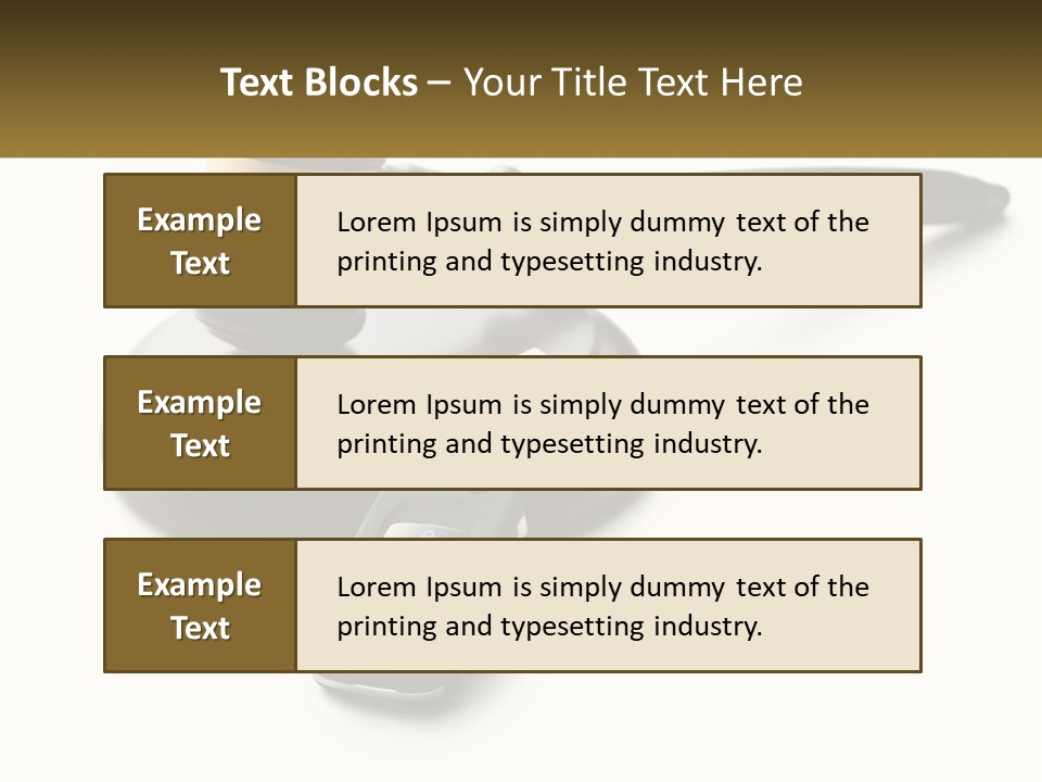 A Judge's Gaven With A Car Key On Top Of It PowerPoint Template