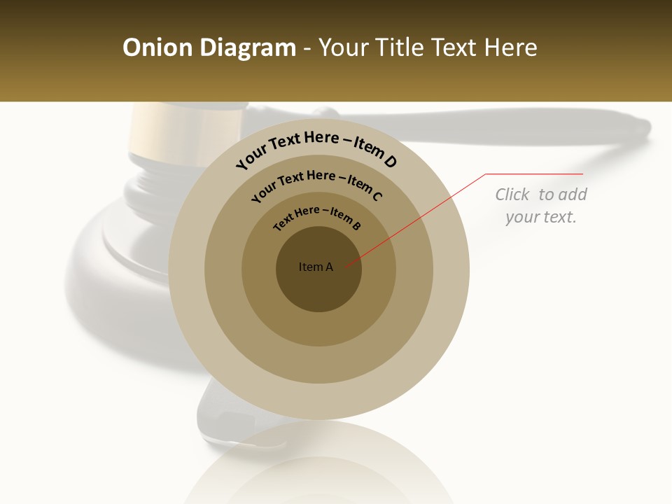 A Judge's Gaven With A Car Key On Top Of It PowerPoint Template