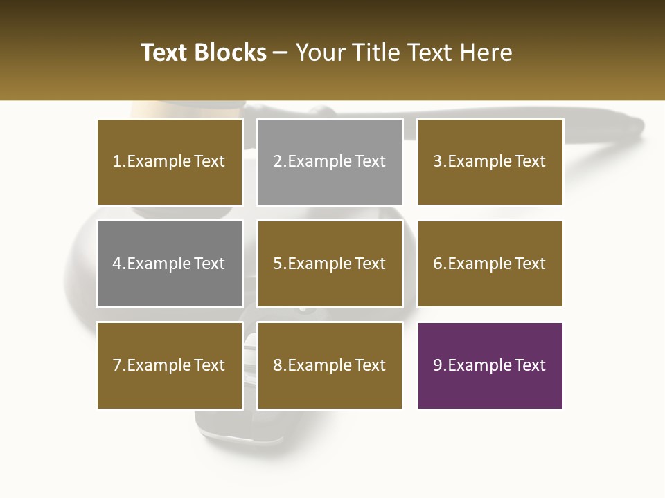 A Judge's Gaven With A Car Key On Top Of It PowerPoint Template